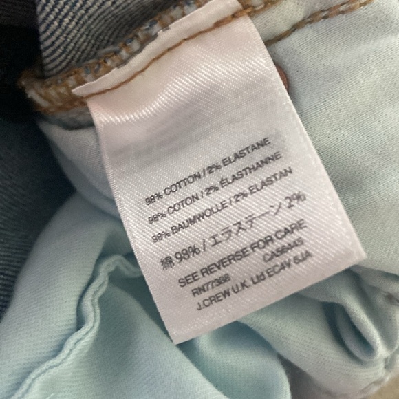 J Crew Slim Broken In Patchwork Boyfriend Distressed Jeans Sz 30P - Picture 5 of 5